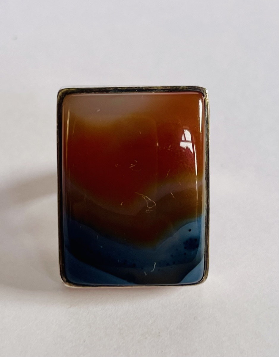 Solid Silver And Sardonyx Ring By Bonnet -photo-8